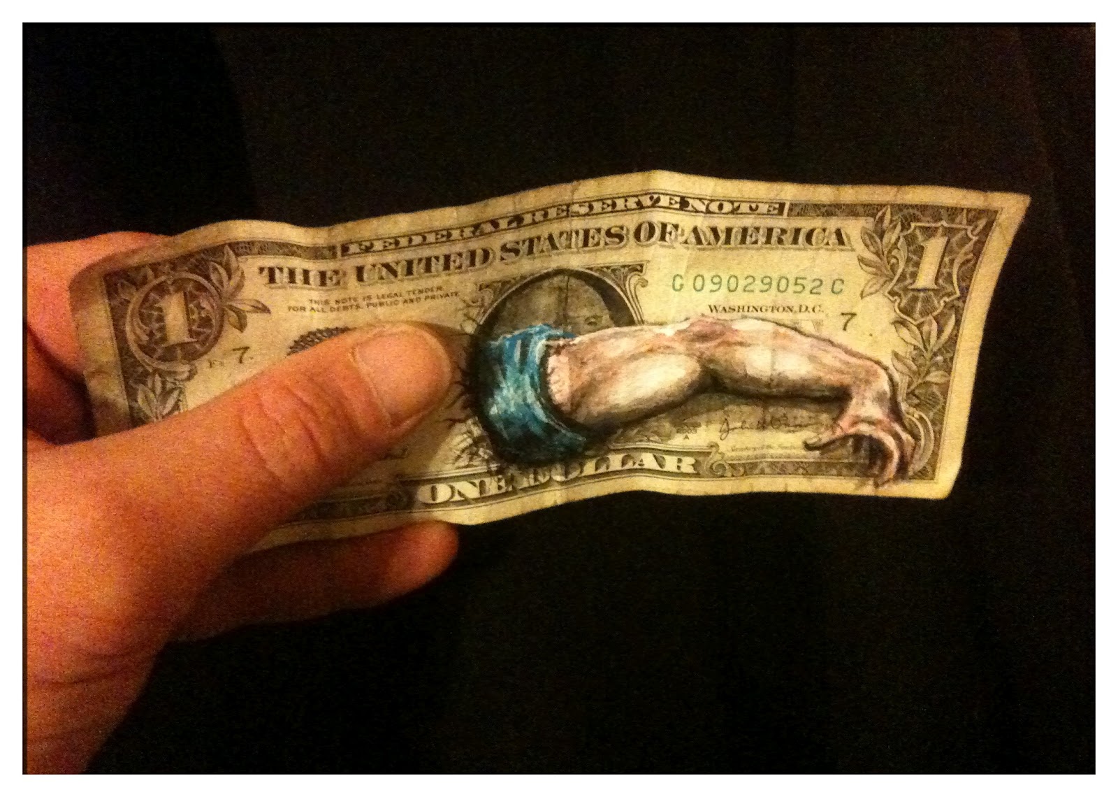 The Art of Donovan Clark Money Art. An art project by Donovan Clark