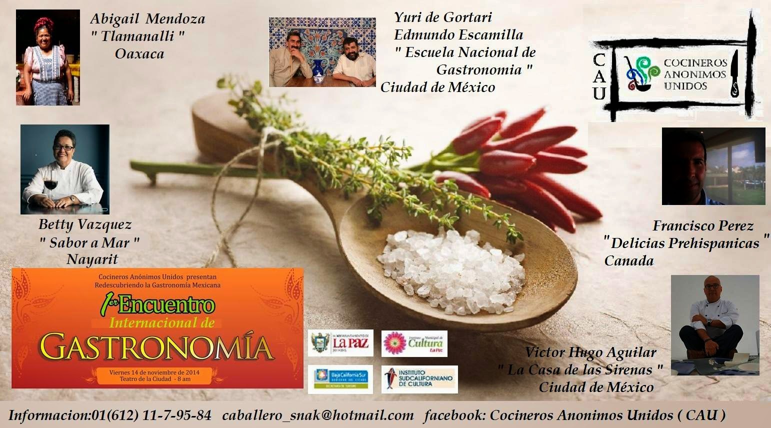 CONFERENCIA "Delicias Prehispánicas" al lado de GRANDES personalidades, pulsa en la imagen!
