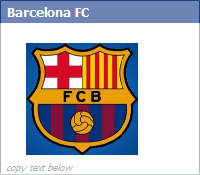 Barcelona FC - New Facebook Emoticon