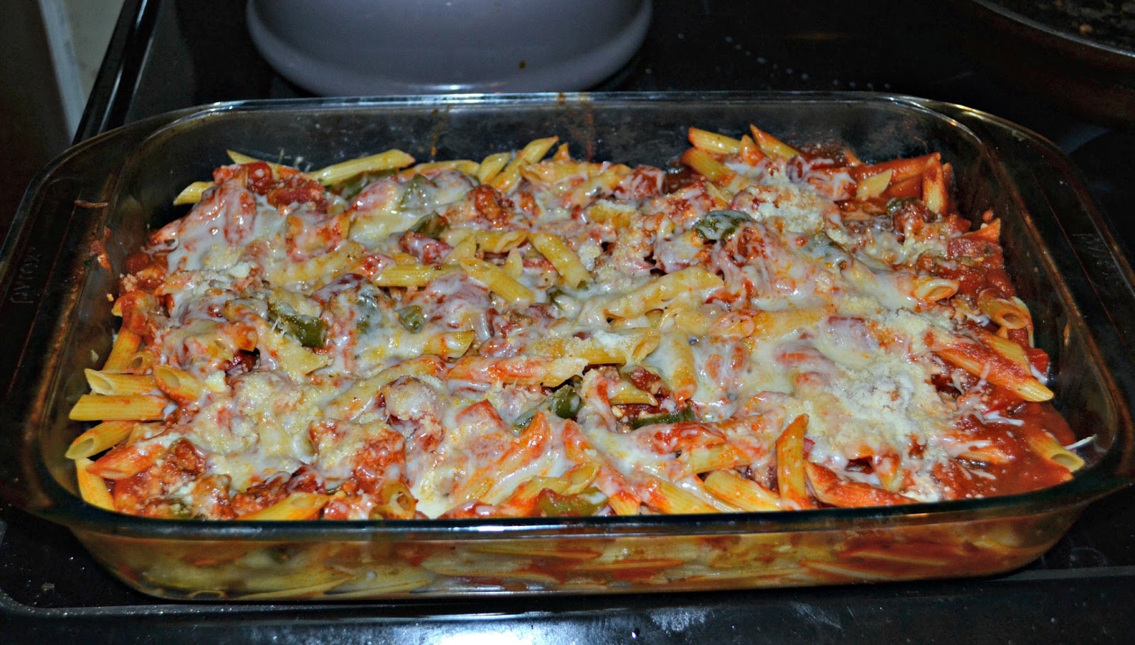 Sausage and Peppers Baked Penne HezziD's Books and Cooks
