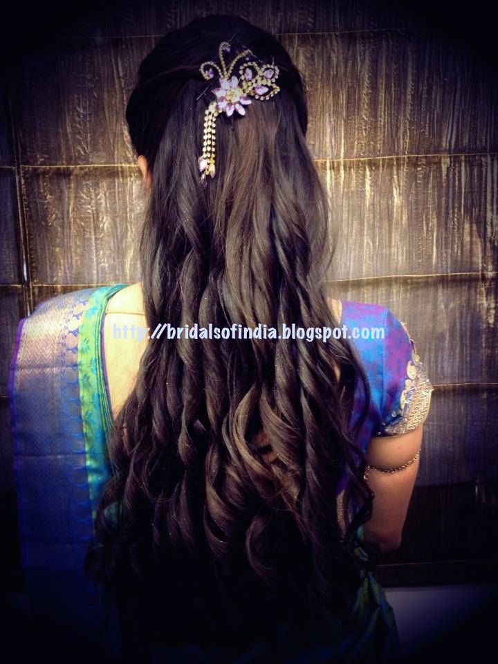 Fashion world: Indian bride's bridal reception hairstyle styled by Swank  Studio