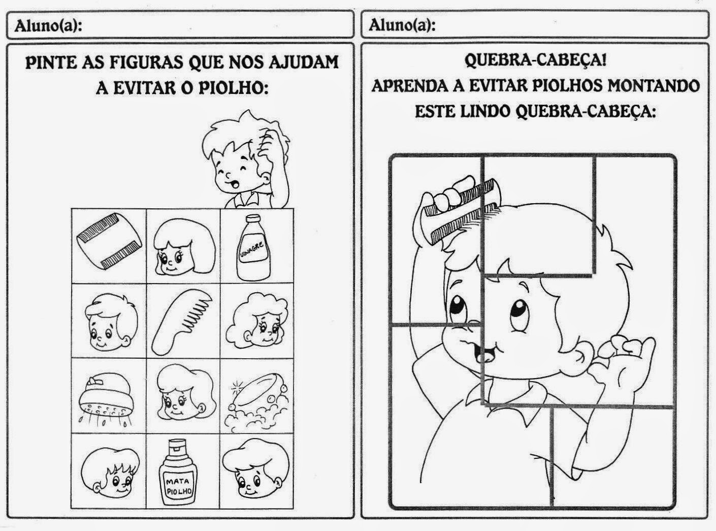 desenhos para colorir de objetos de higiene pessoal