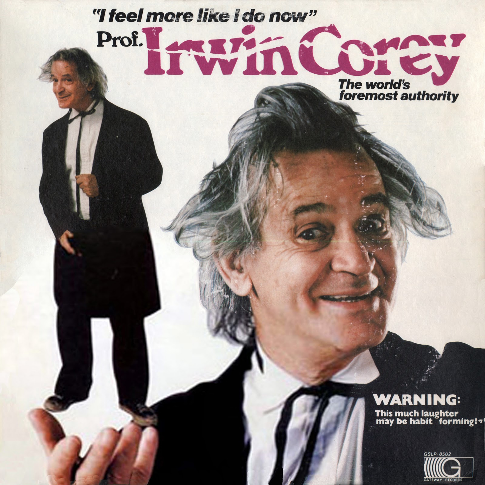 Vintage Stand-up Comedy: Professor Irwin Corey - I Feel More Like I Do