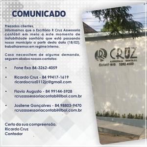R CRUZ ASSESSORIA CONTABIL.