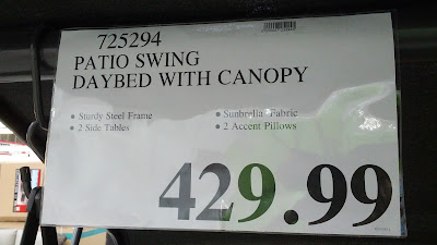 Deal for Sunbrella Patio Swing Daybed with Canopy at Costco