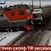 Kazakistan'da Trenin Tıra Çarptığı An