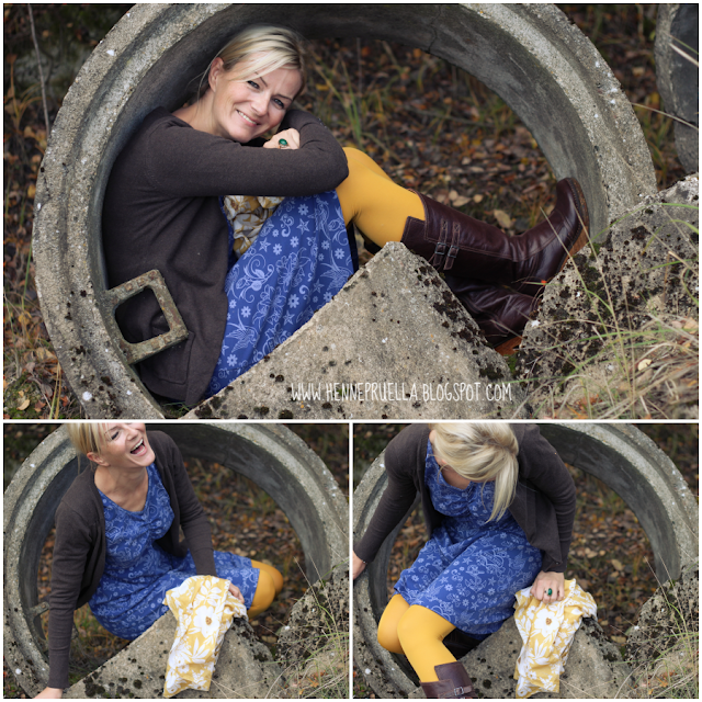 Pruella im Rosa P Kleid aus lillestoff tattoo