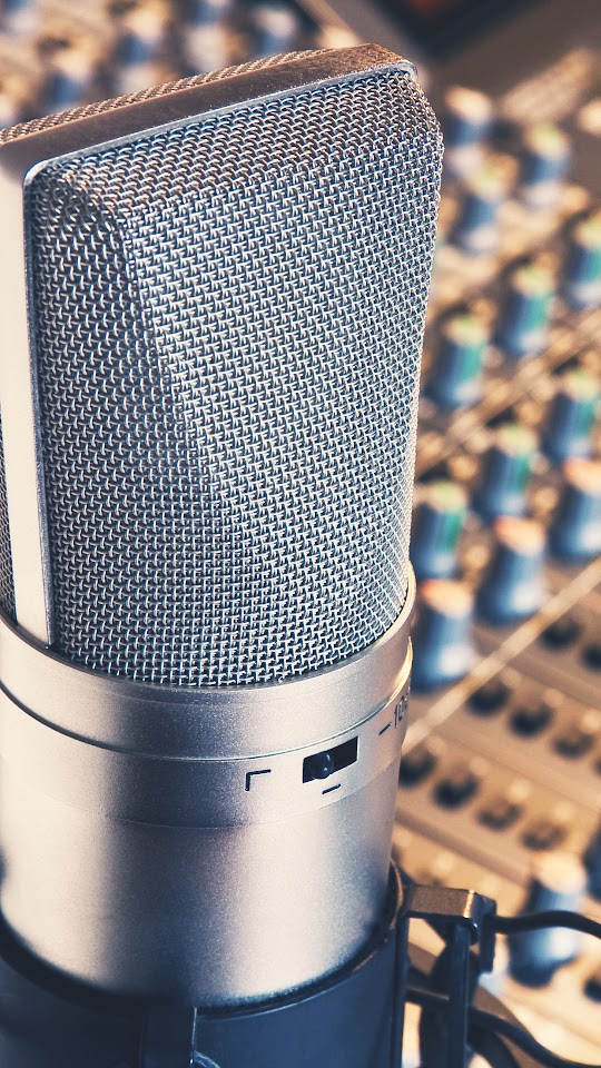 Recording Studio Microphone Android Wallpaper