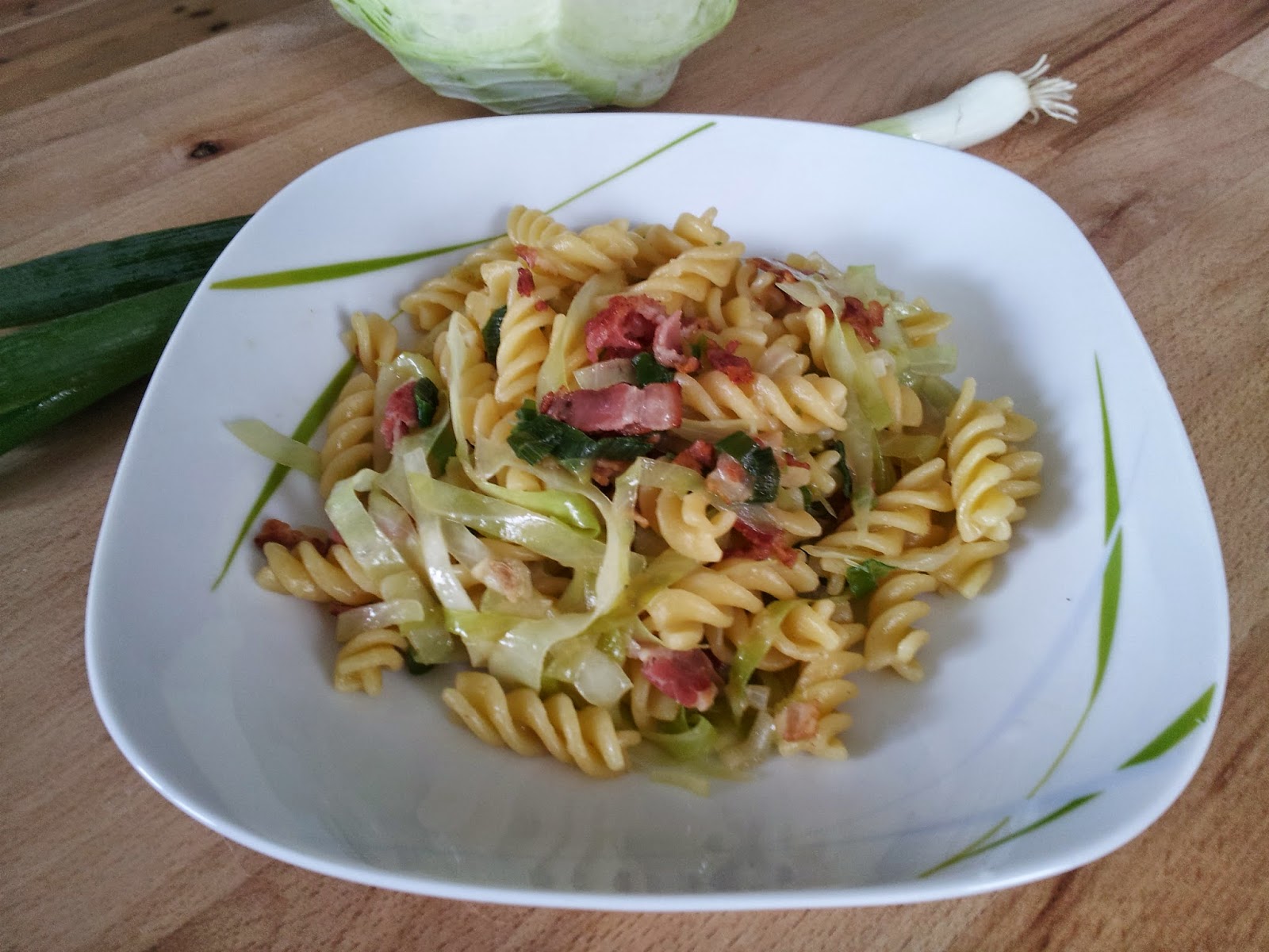 Love, Thyme and Honey Cabbage Bacon Pasta