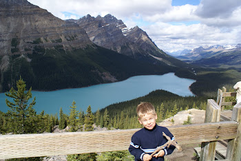 Kevin bij Peyto Lake