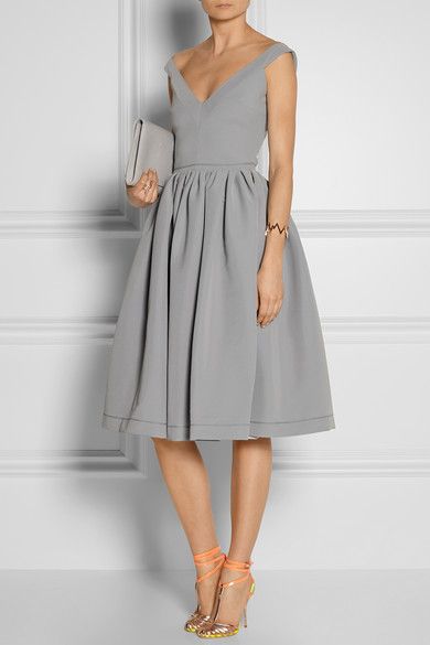 satin-crepe dress