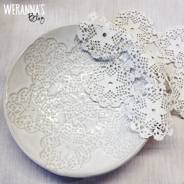Passion shake Handmade lace ceramics
