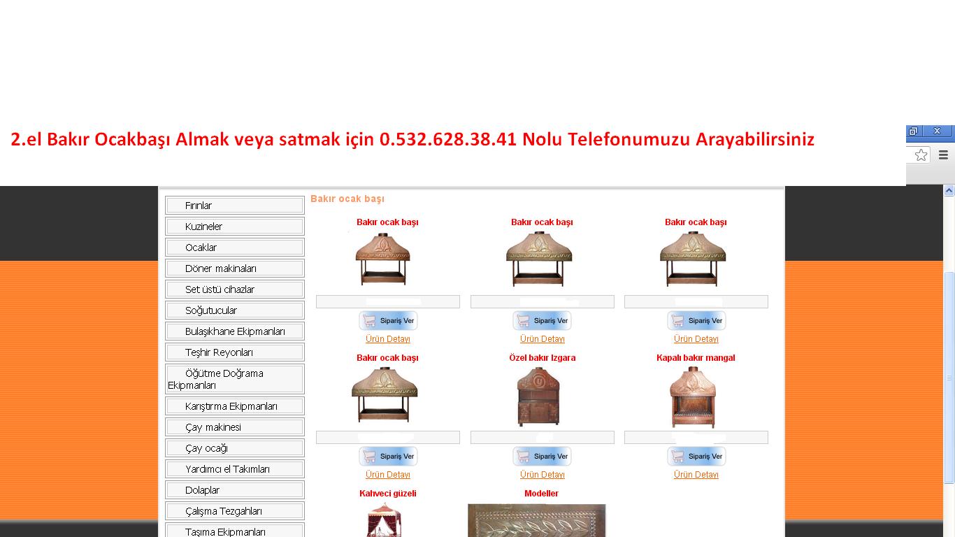 Ikinci El Bakir Ocakbasi Izgaralar