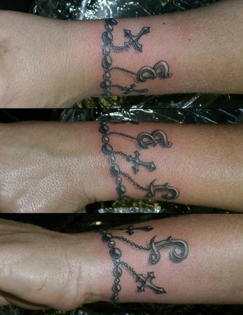 charm bracelet tattoo