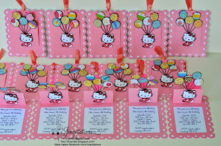 handmade invitations candyland hello_kitty invitaciones convite