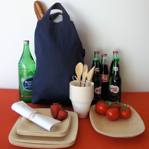 Down and Out Chic Gift Giving Veneerware Picnic Kit