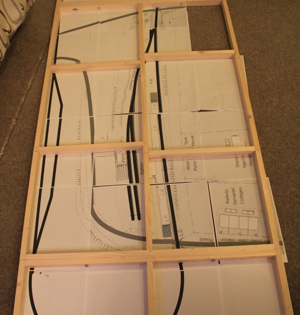 Basingstoke & Alton Light Model Railway N Gauge Starting on the baseboard
