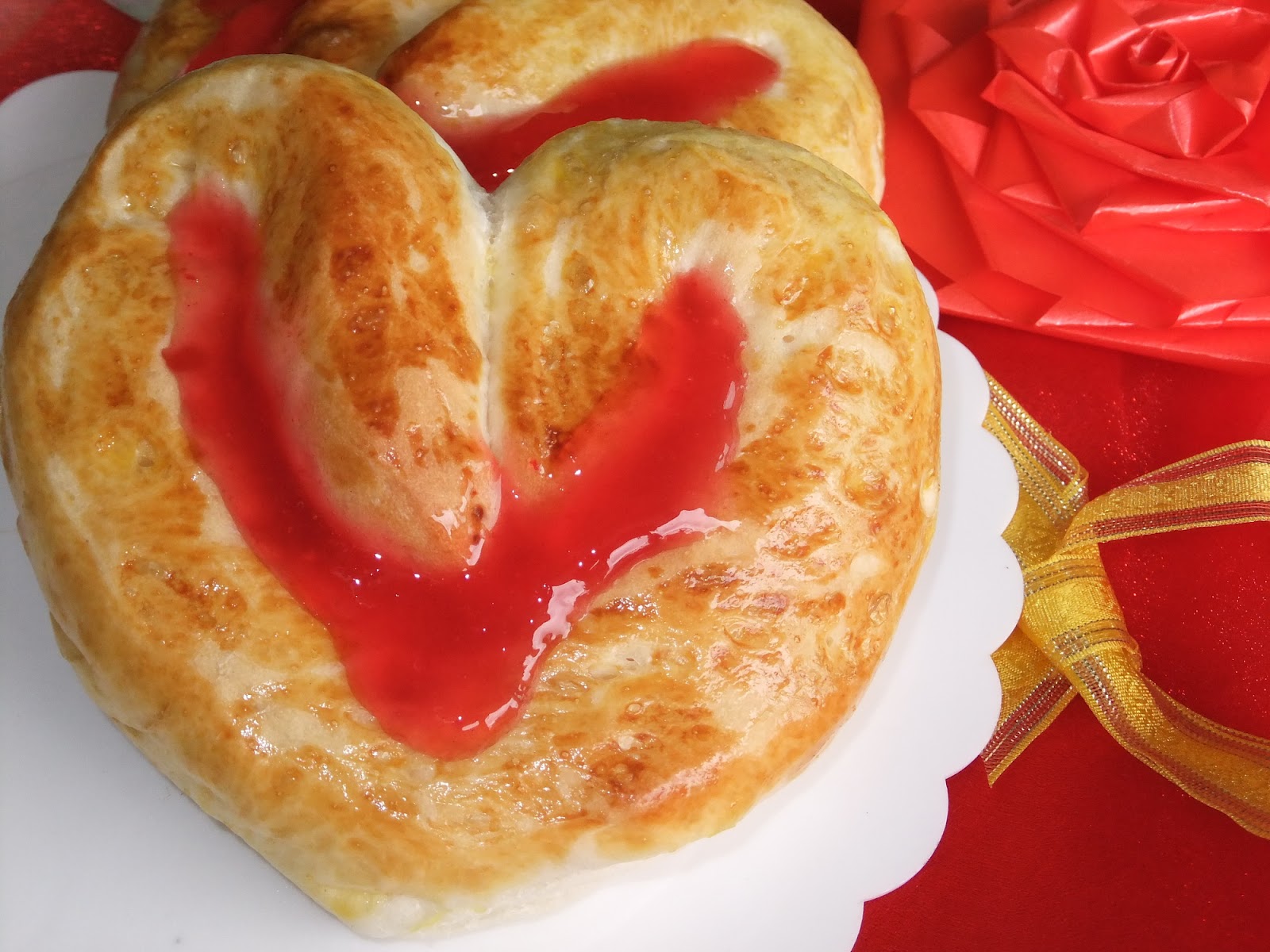 Vivian Pang Kitchen Valentine Buns/ Sponge Dough Method (Overnight)