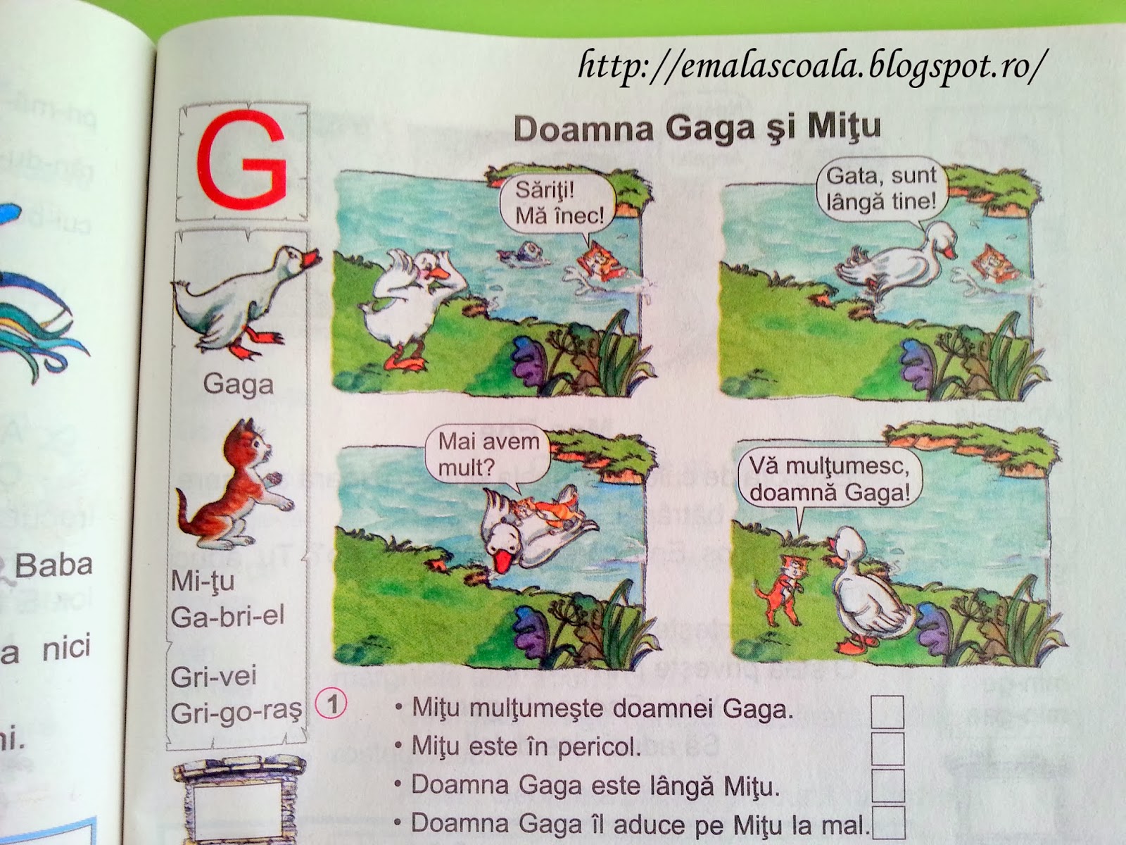 Benzi Desenate Litera G