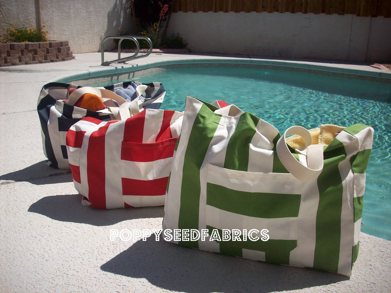 POPPYSEED FABRICS Weekend beach bag