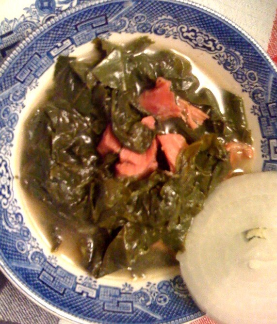 Sweet Tea and Cornbread Collard Greens and Ham Hocks!