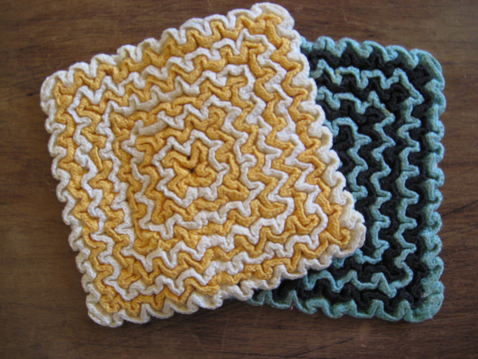 joy for grace: Crocheted Hotpads, Thrift Style