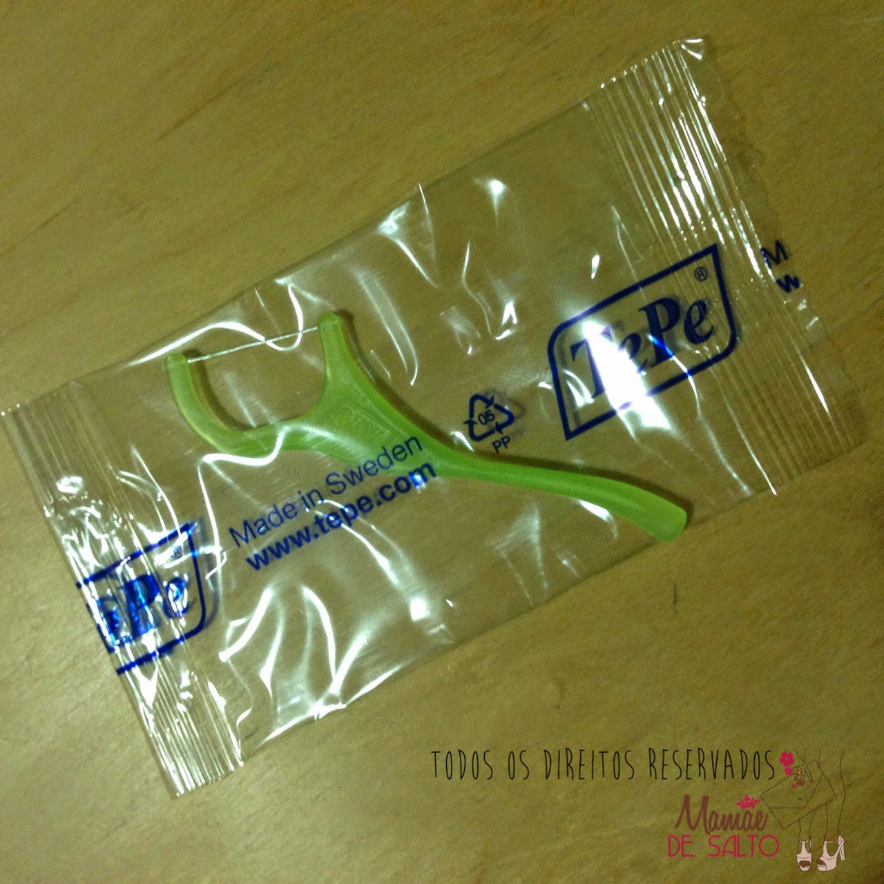 presskit fio dental descartável individual TePe - todos os direitos reservados ao blog Mamãe de Salto