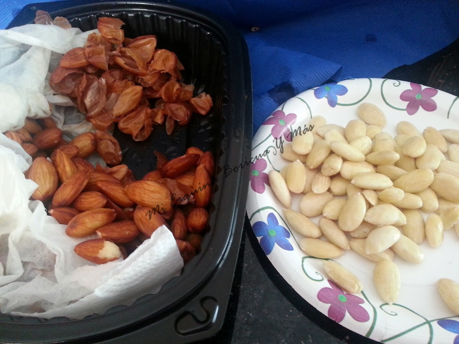 Mi Esquina Boricua y Más: Como Quitar la Piel de las Almendras (Almonds)