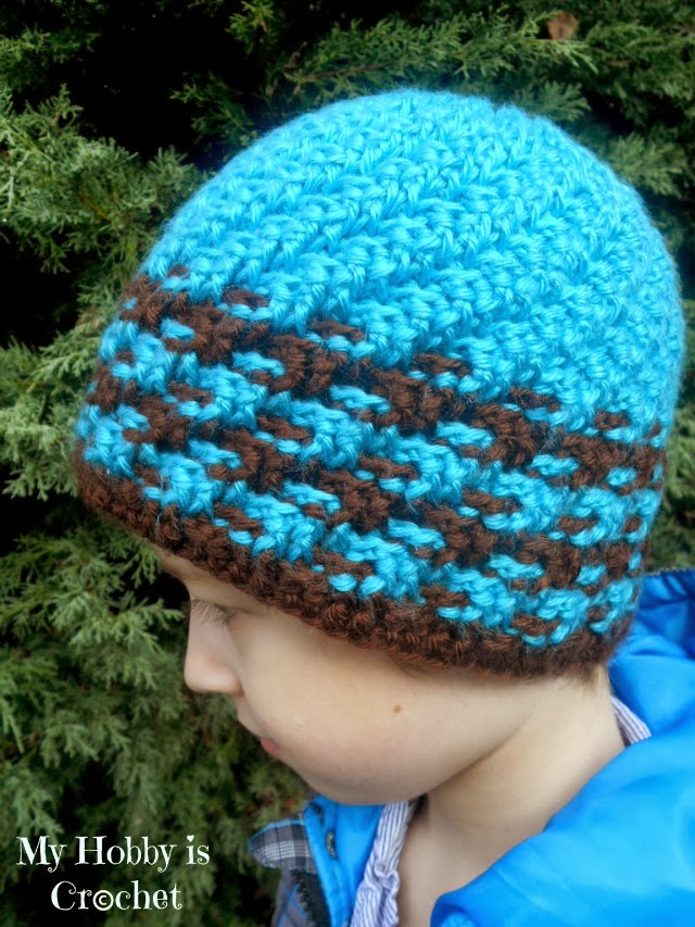 My Hobby Is Crochet: Crochet Hat Swirling Ribs - Free ...