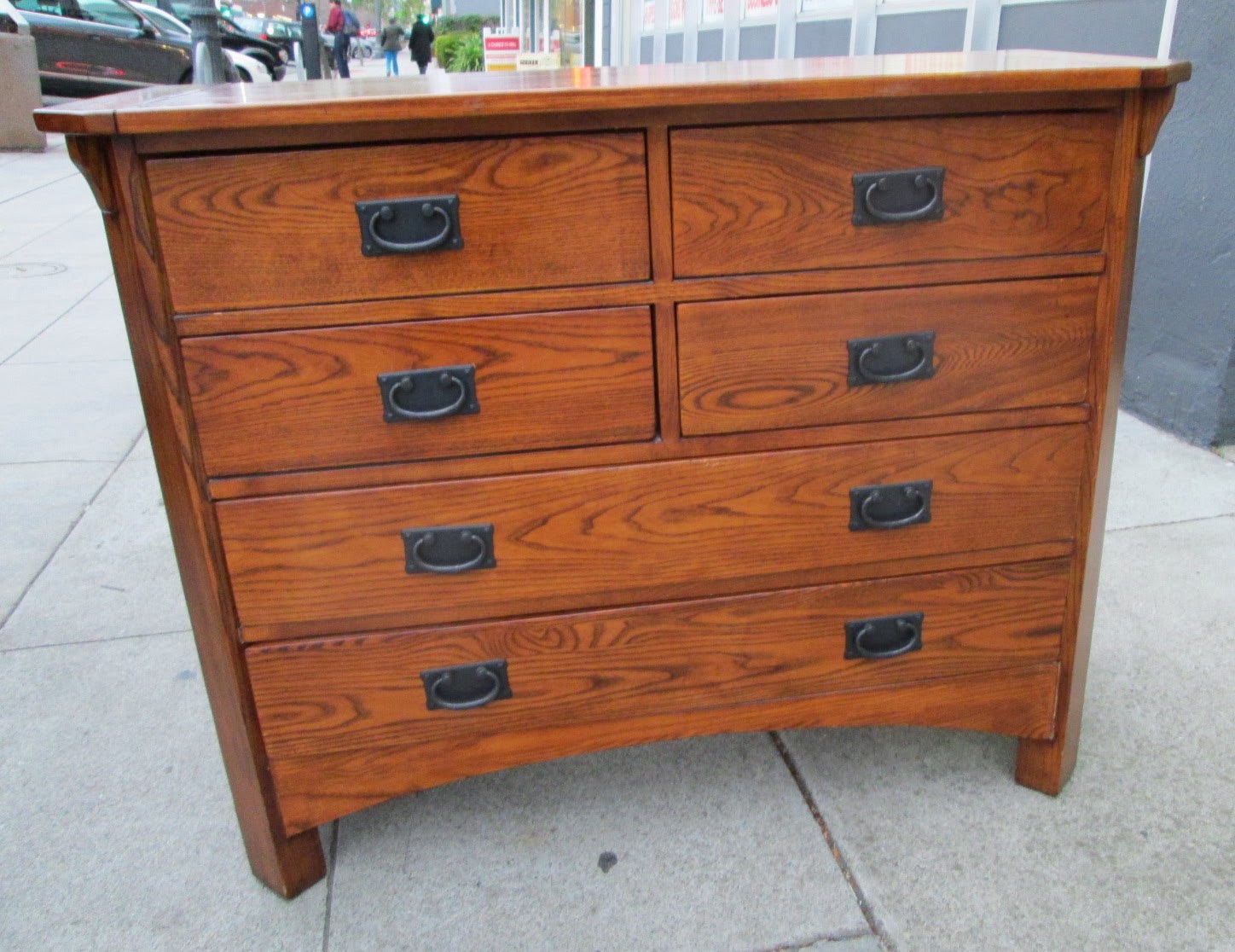 UHURU FURNITURE & COLLECTIBLES SOLD Mission Oak 6 Drawer Dresser 165