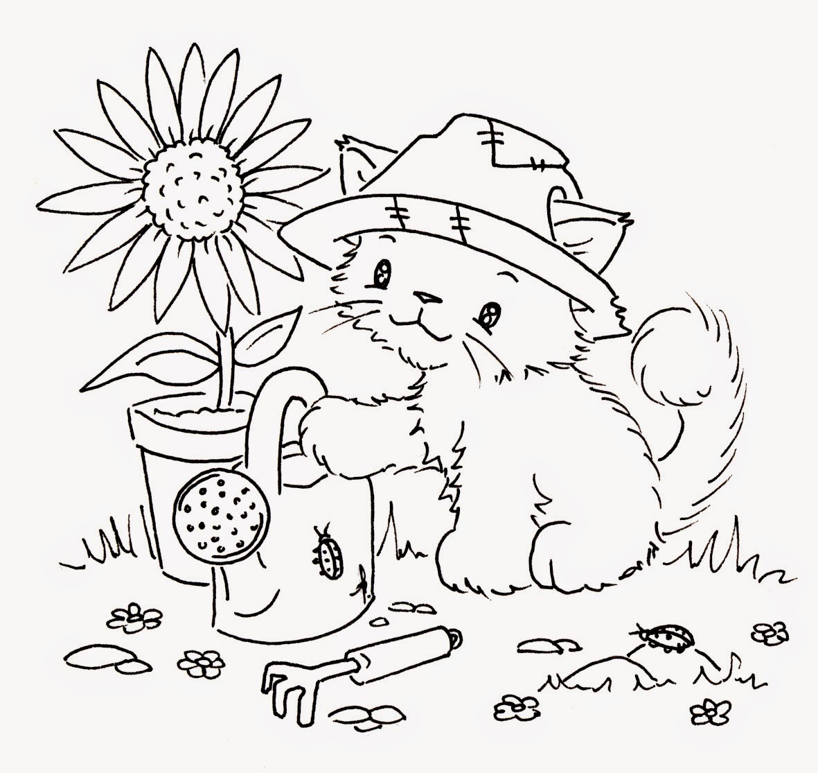 DESENHOS DE GATOS PARA IMPRIMIR E COLORIR