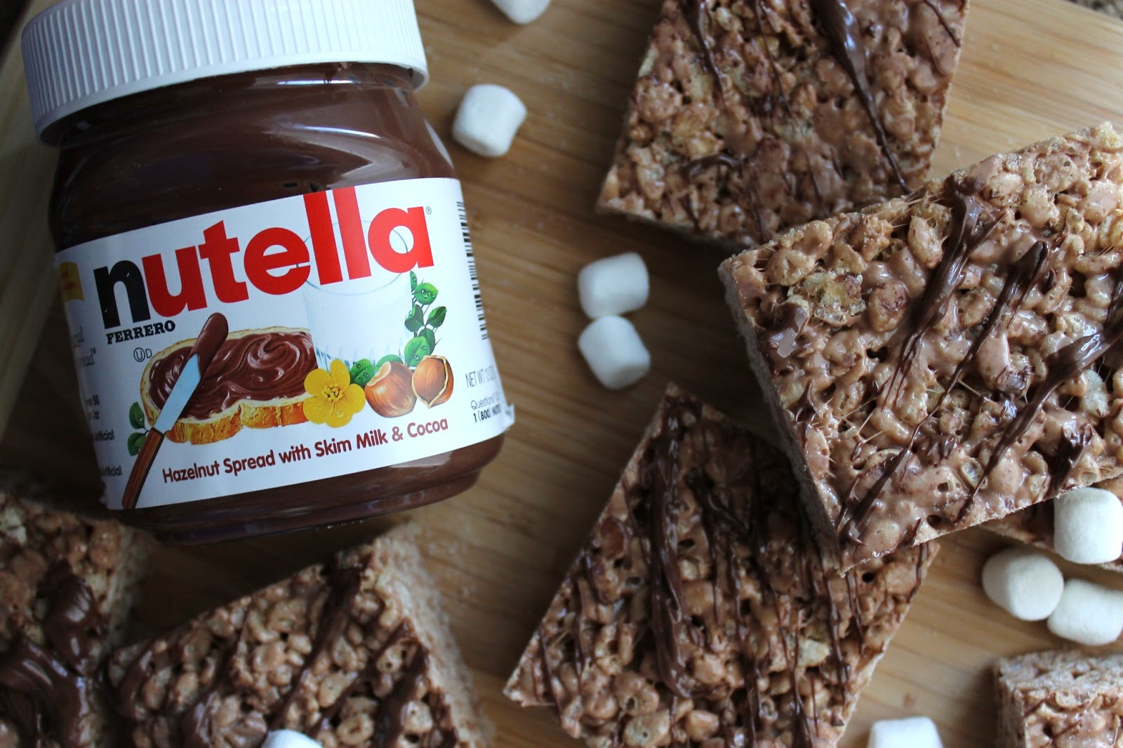 BEAUTY & THE BEARD NUTELLA RICE KRISPIE BARS!