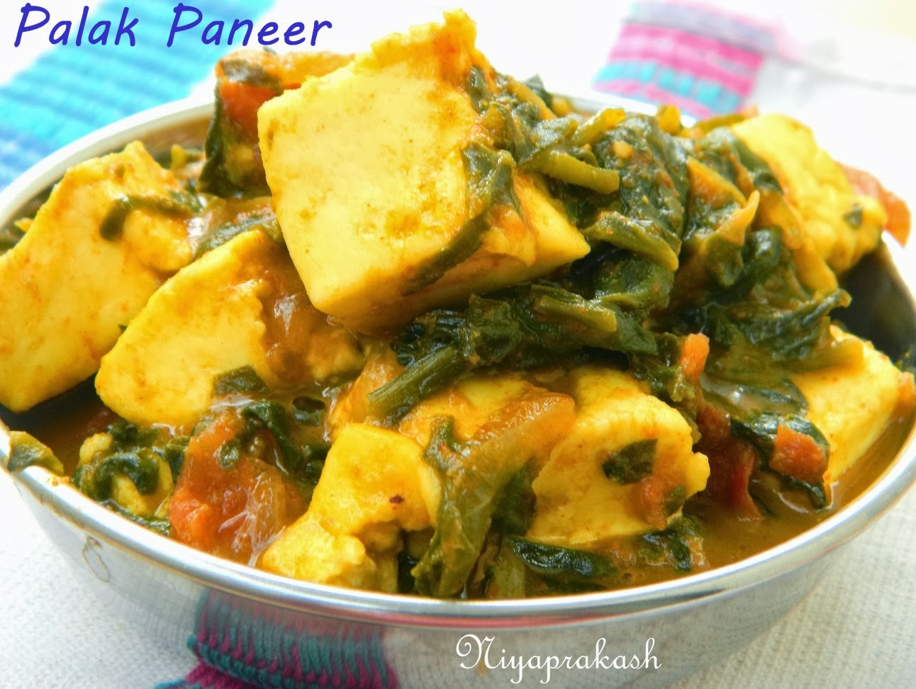 Niya's World: Palak Paneer