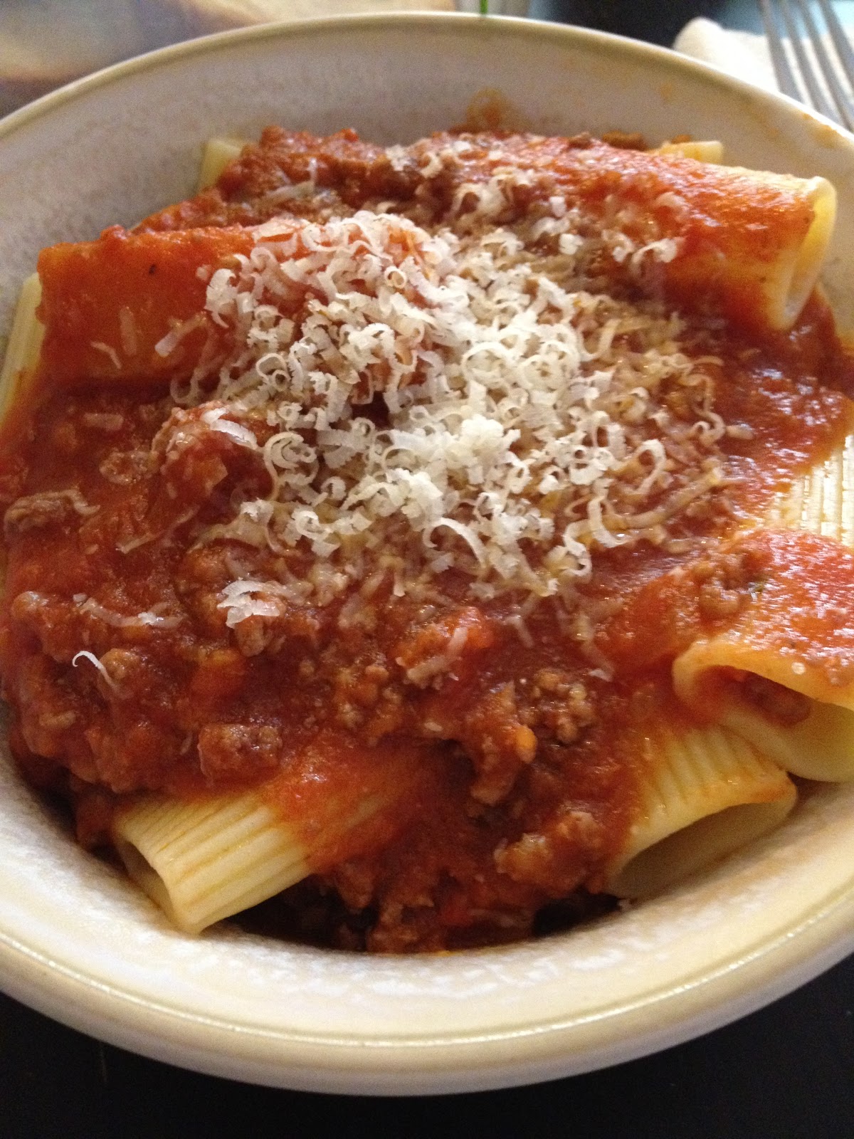 Little Italian Lady Rigatoni with Beef and Pancetta Ragu