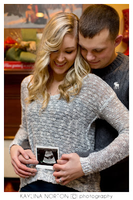 Winter Baby Announcement Photographer