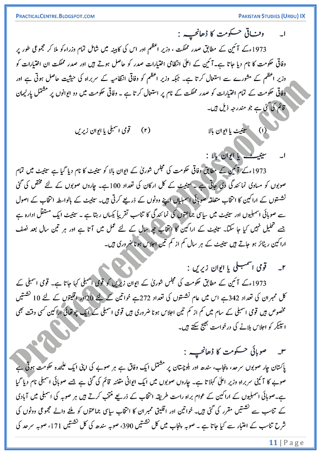 constitutional-development-in-islamic-republic-of-pakistan-descriptive-question-answers-pakistan-studies-urdu-9th