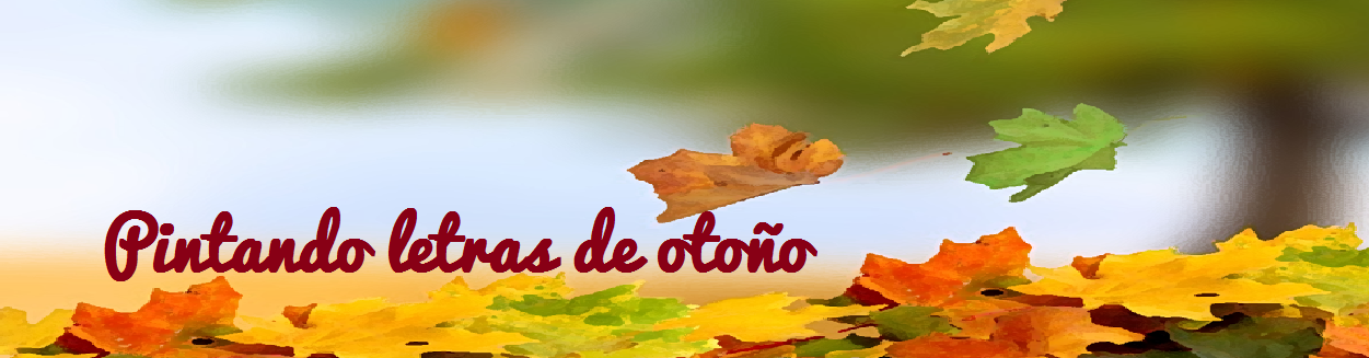 Pintando letras de otoño