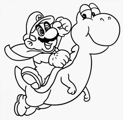 Free Mario Coloring Pages