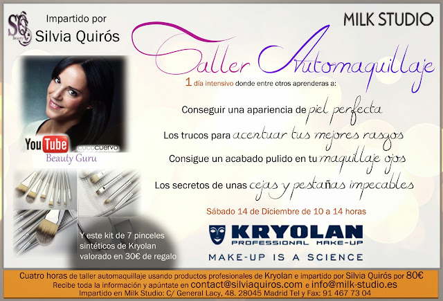 Mis talleres de automaquillaje con Kryolan Silvia Quiros Mis talleres de automaquillaje con Kryolan Silvia Quiros