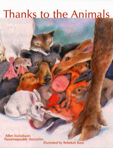 American Indians in Children's Literature (AICL): Allen Sockabasin's THANKS  TO THE ANIMALS