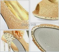 Shoot My Fave Extravagant Cheekly Gold Wedding Shoes 2014 Wedding