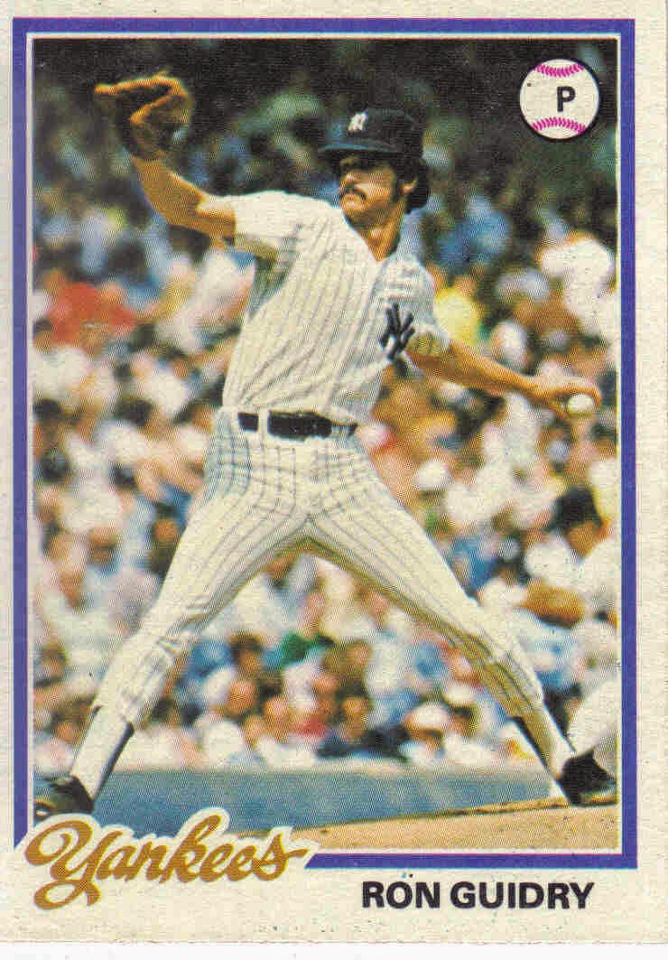 1978 Baseball 1978 Topps Baseball 135 Ron Guidry