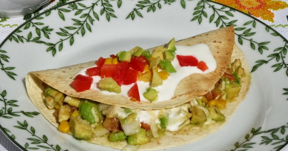 Curry y Chocolate Quesadillas de pollo y aguacate Chicken and