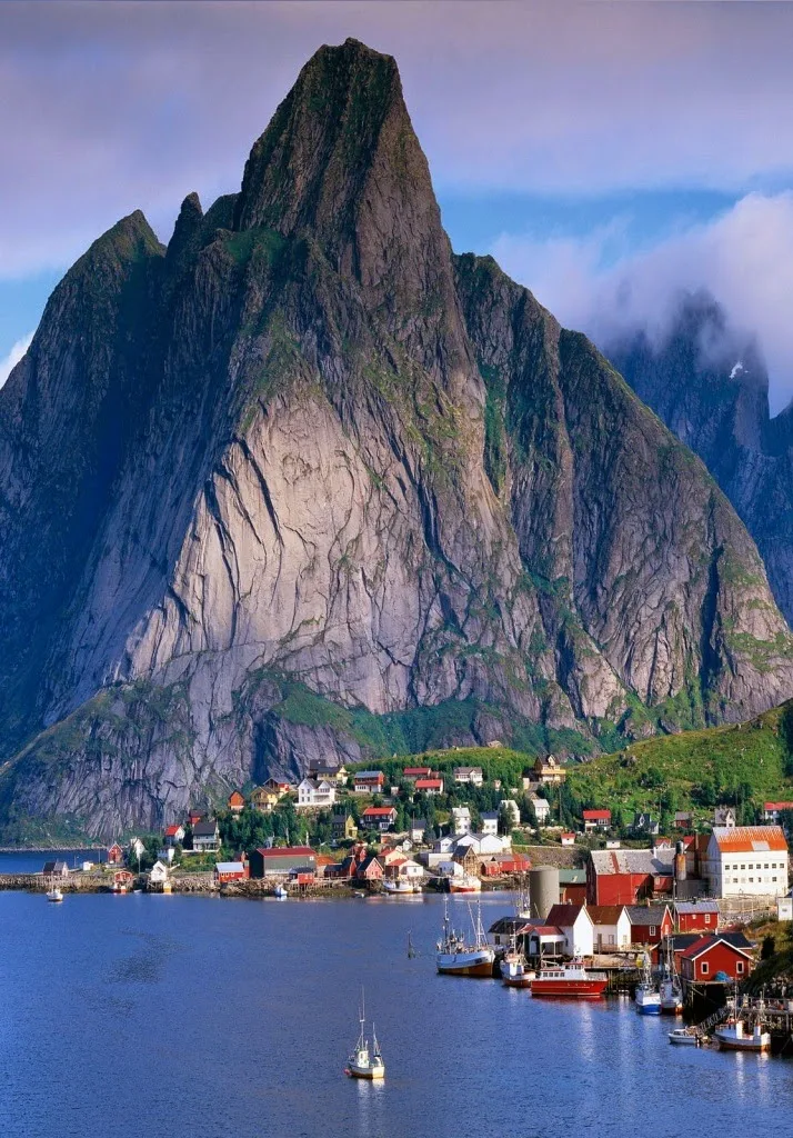 Gudvangen, a popular tourist destination,Norway