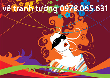 vẽ tranh tường quán karaoke vẽ tranh tường,vẽ tranh tường quán cafe