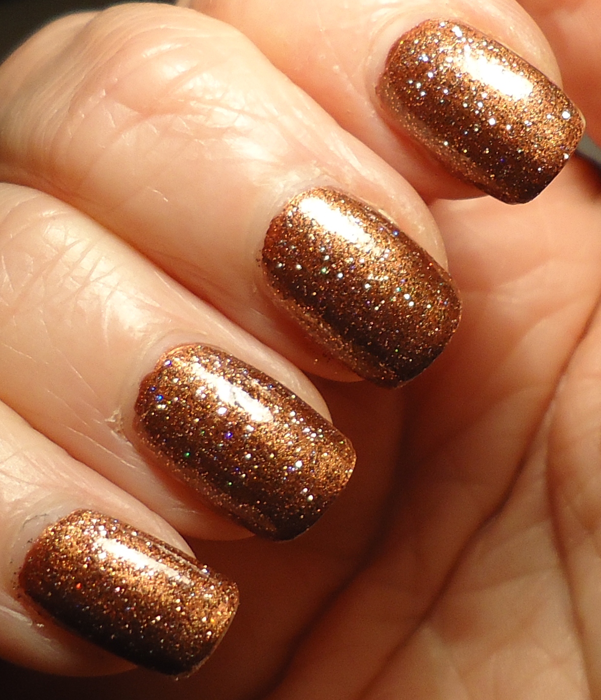 Making up 4 my age OPI Nutcracker Sweet glitter top coat