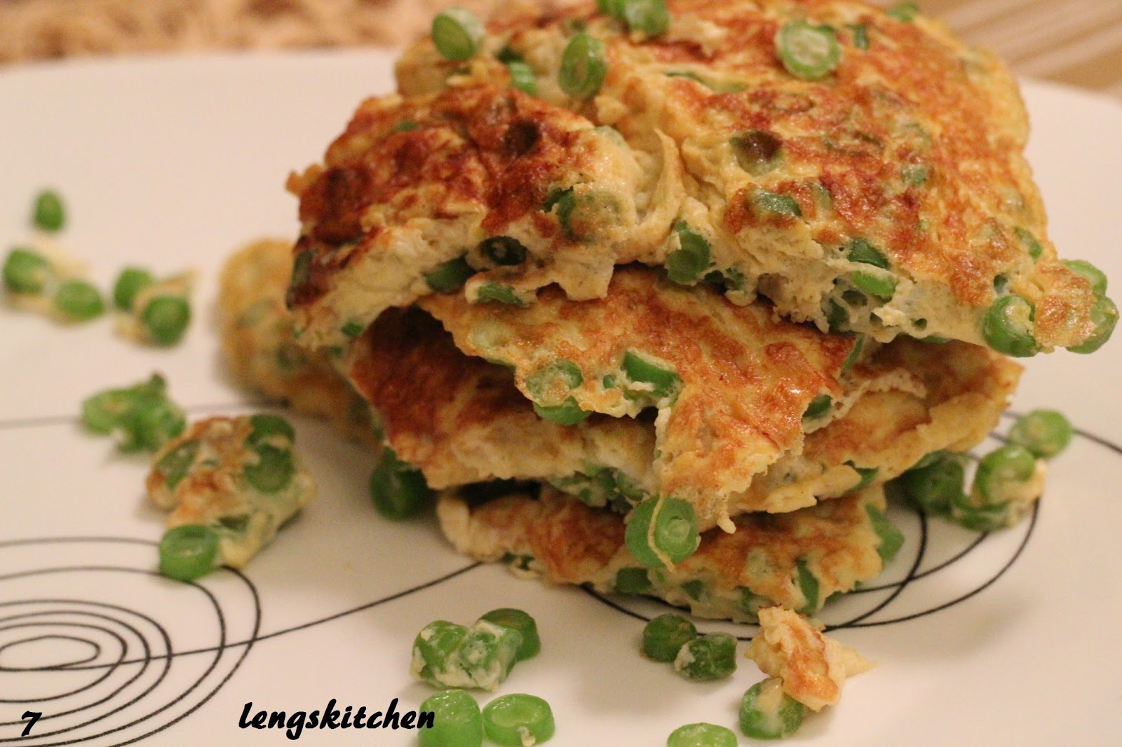 Kitchen Chaos Green Beans Omelet 四季豆炒蛋