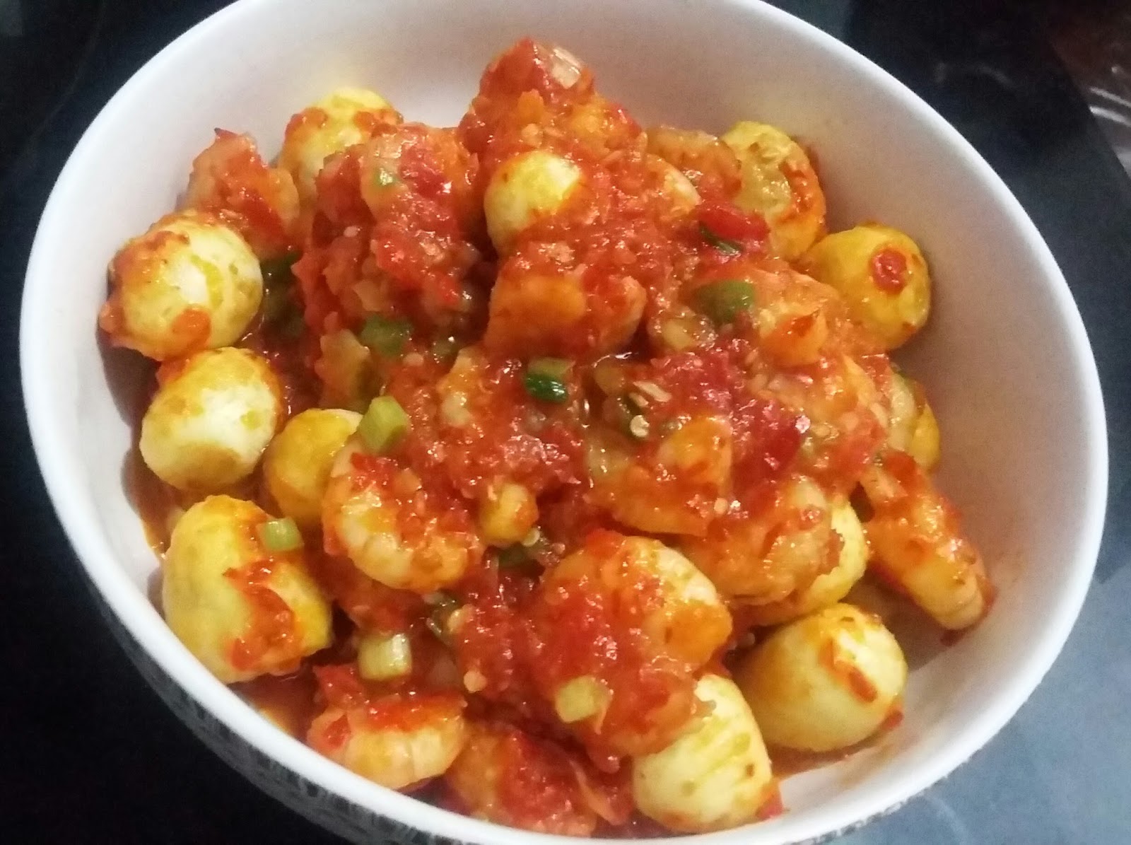 ^^It�s All About Tie^^ Resep Balado Udang Telur Puyuh ^^It�s All About Tie^^ Resep Balado Udang Telur Puyuh
