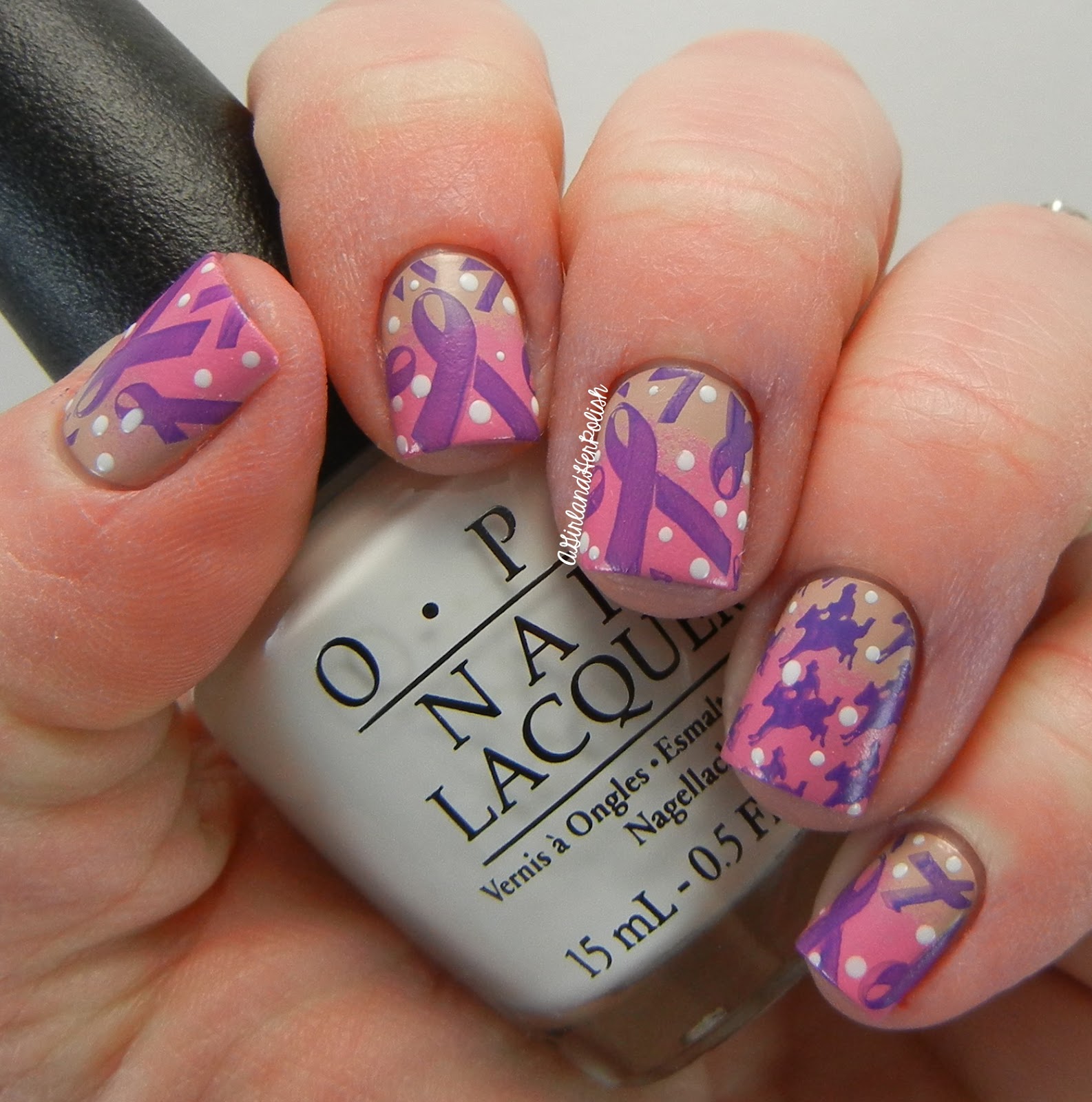 A Girl and Her Polish: Relay For Life Nails1586 x 1600