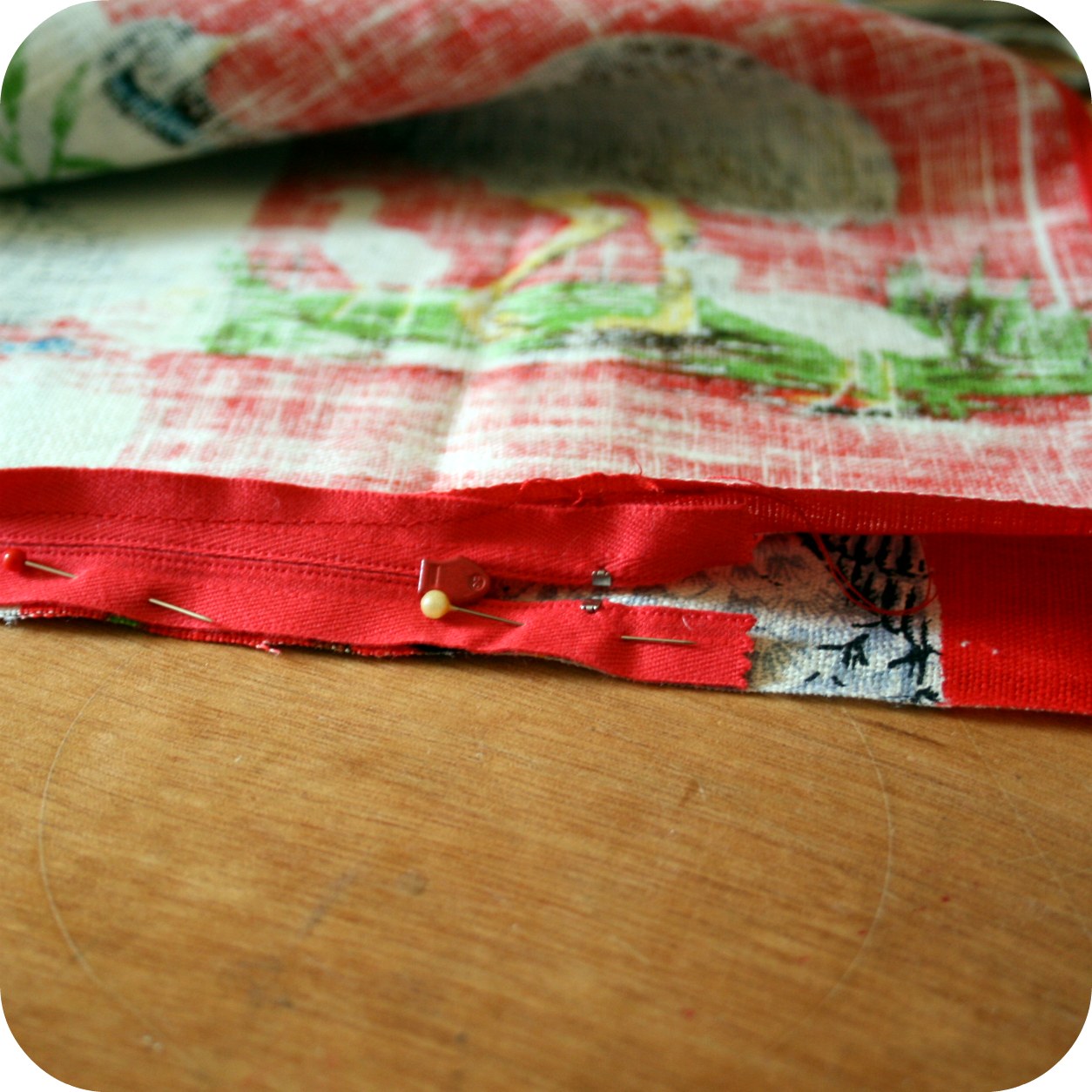 The Craft Revival tea towel cushion tutorial
